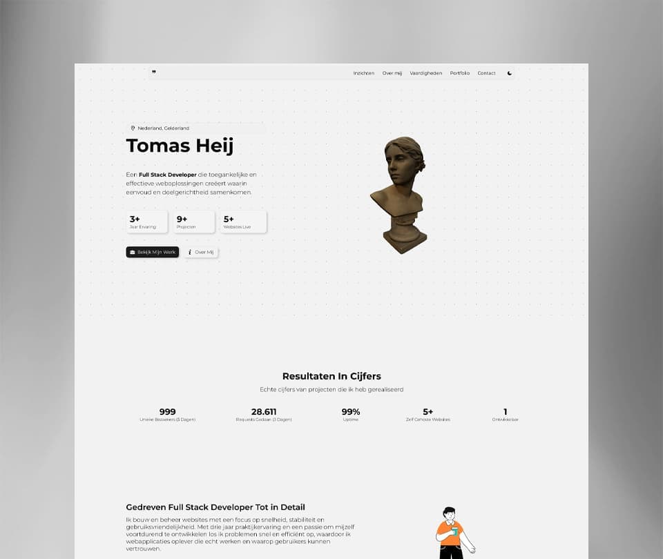 Old portfolio hero image